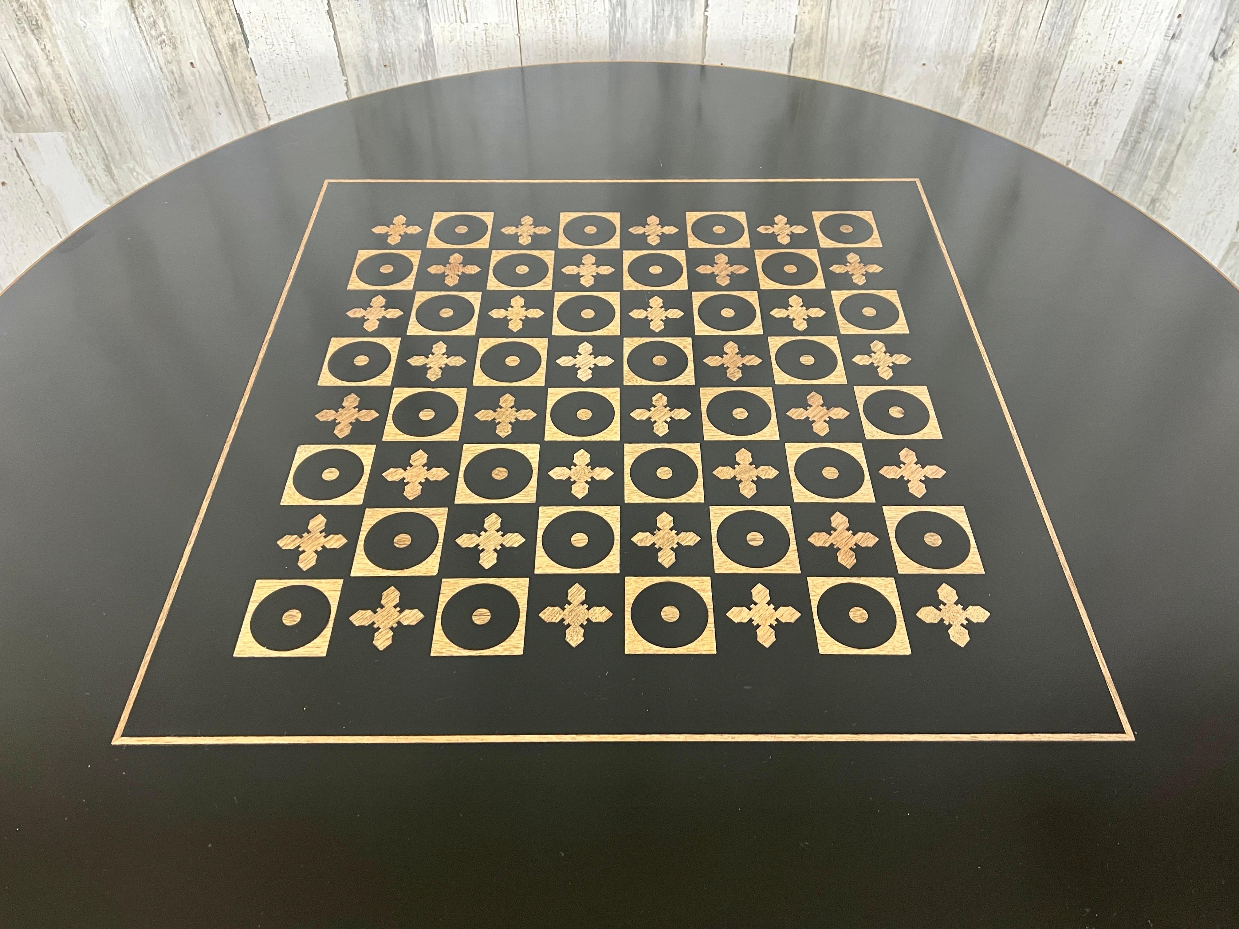 California Modern Chess Table by Frank Rohloff  In Good Condition For Sale In Denton, TX