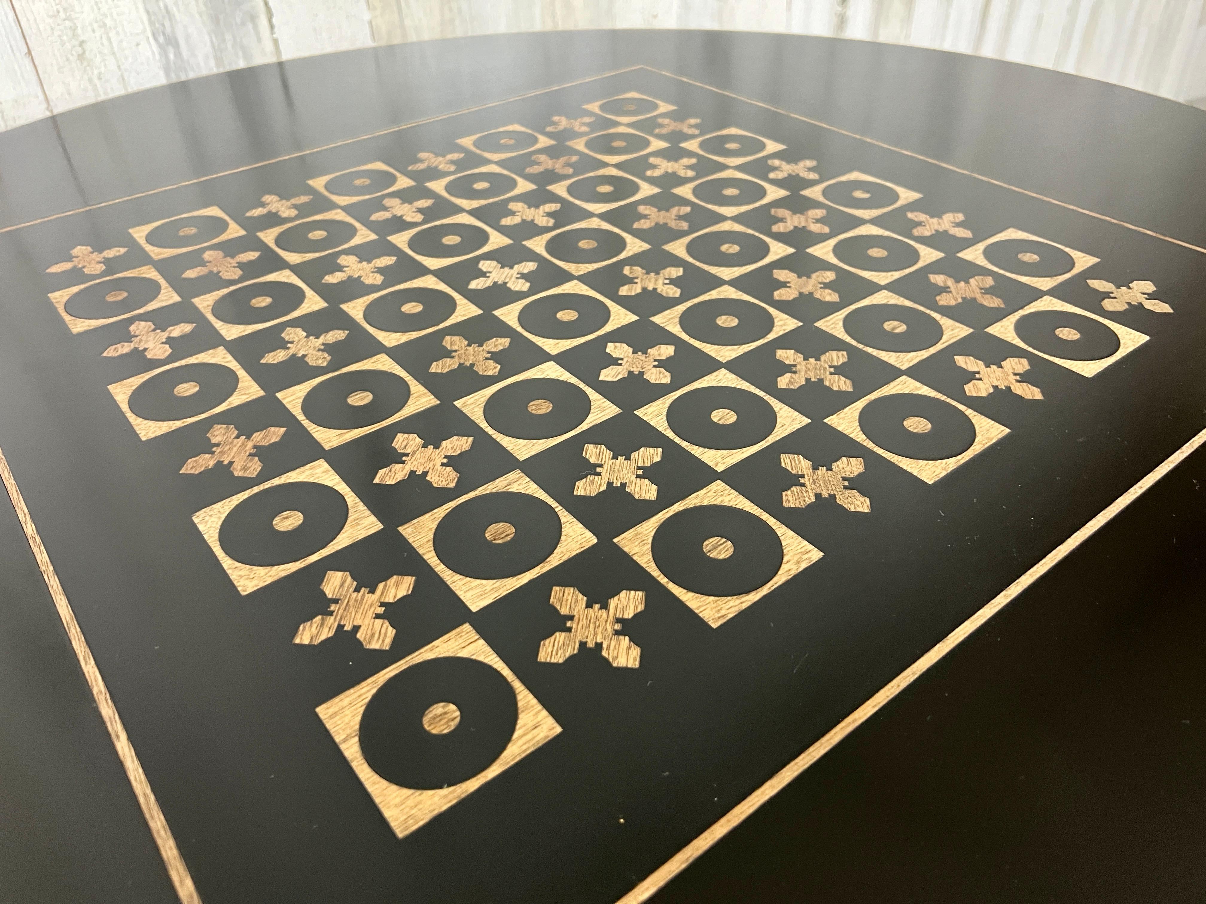 Resin California Modern Chess Table by Frank Rohloff  For Sale
