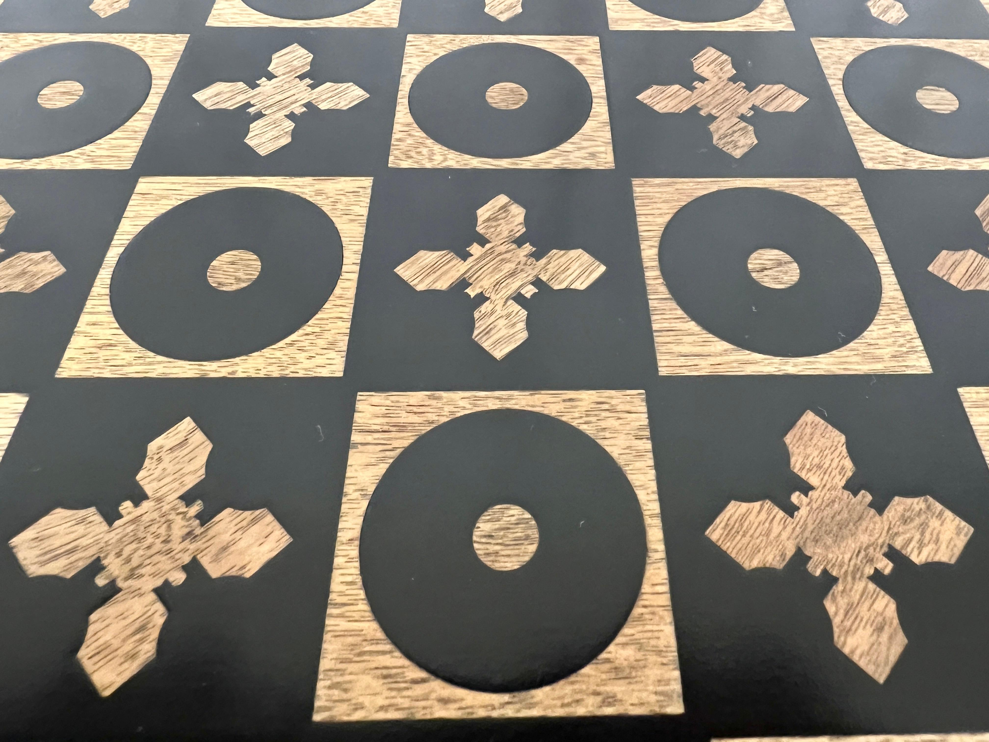 Resin California Modern Chess Table by Frank Rohloff  For Sale