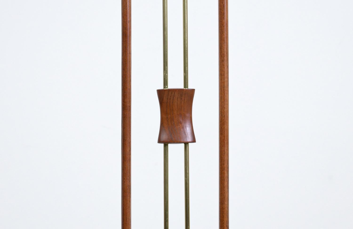 Mid-20th Century Expertly Restored - California Modern Column Floor Lamp by Modeline For Sale
