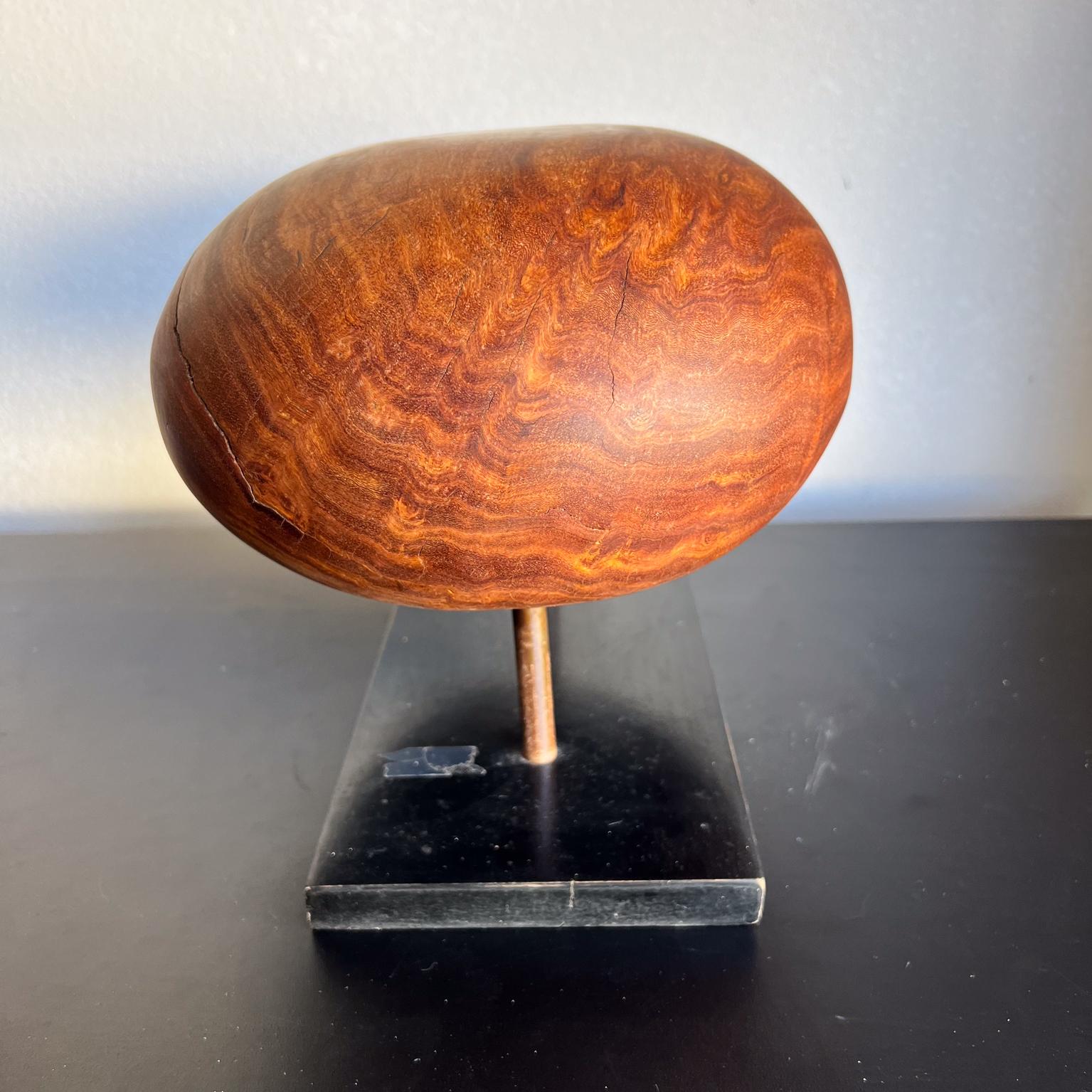 Moderne organische ovale Tischskulptur aus exotischem Holz, Kalifornien, Moderne (amerikanisch) im Angebot