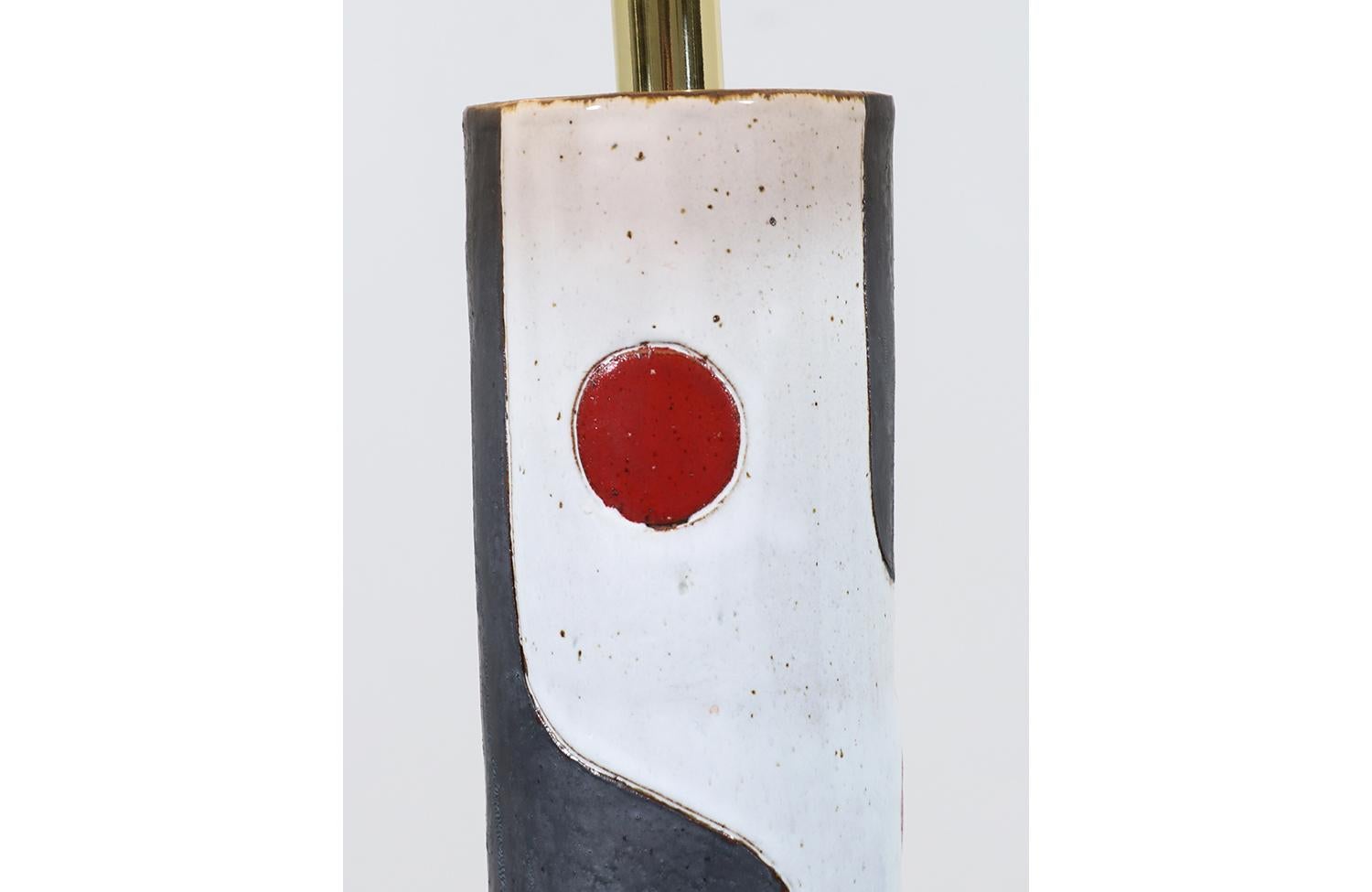 California Modern Glazed Ceramic Table Lamp by Melinda Forster 2