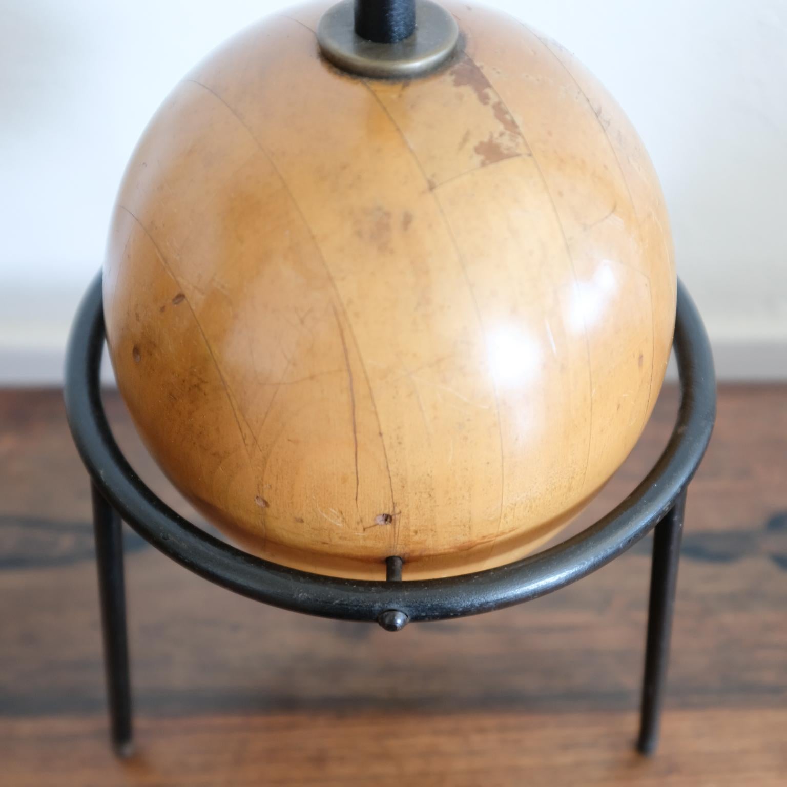 California Modern Iron and Wood Lamps by Albert Blake, 1951 For Sale 2