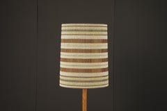 California Modern Maria Kipp Geflochtener Lampenschirm in Sage, Creme und Braun, 1960er Jahre