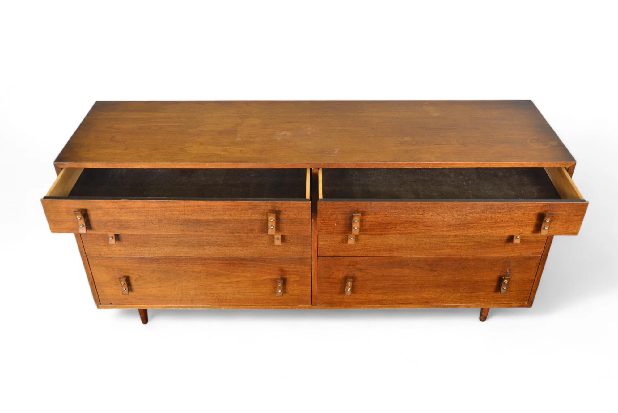 Mid-Century Modern California Modern Mid Century Six Drawer Dresser By Stanley Young For Sale