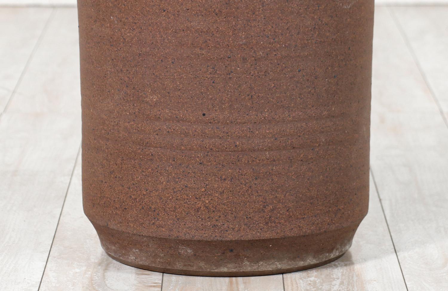 California Modern Pro Artisan Stoneware Planter by David Cressey For Sale 1