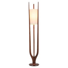 California Modern Sculpted Trident-Style Floor Lamp by Modeline