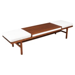 California Modern Slatted Bench / Coffee Table by John Keal