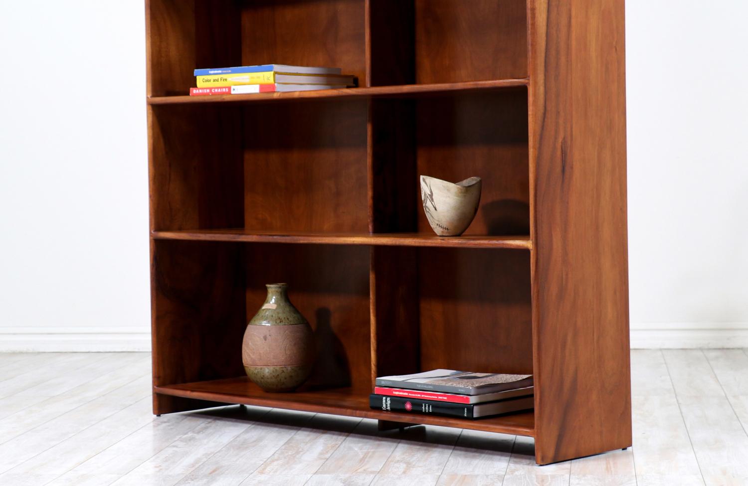 California Modern Studio Craft Koa Wood Bookshelf 4