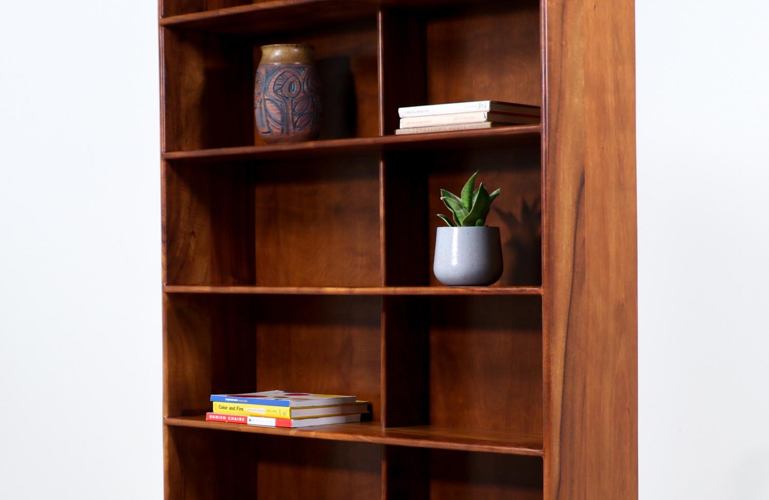 California Modern Studio Craft Koa Wood Bookshelf 2