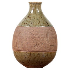 California Modern Studio Pottery Ceramic Vase by Mark Blumenfeld