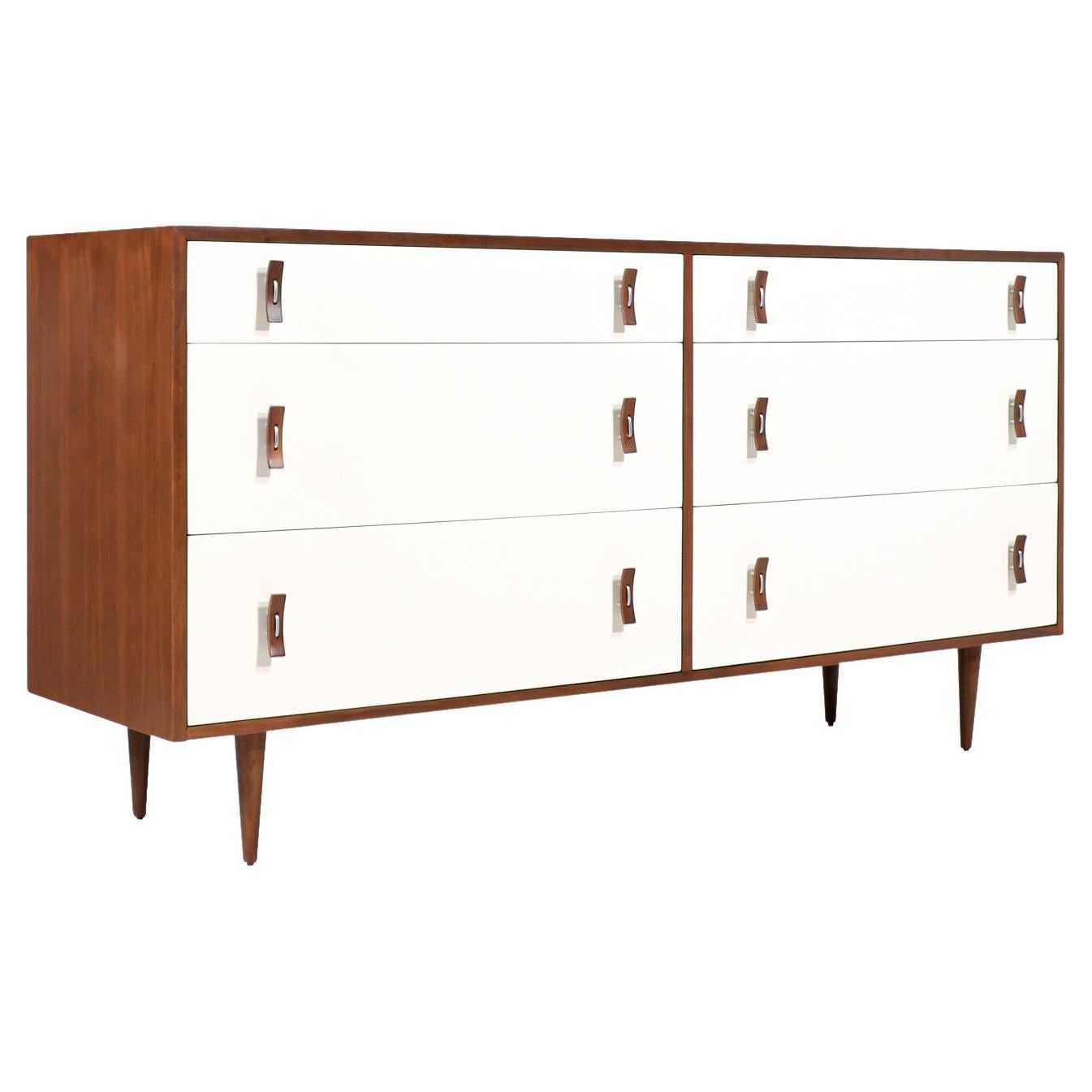 California Modern Two-Tone Lacquered Dresser by Stanley Young for Glenn of CA