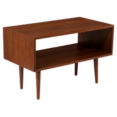 Expertly Restored - California Modern Walnut End Table by Milo Baughman