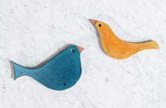 California Modernist Glazed Ceramic Bird Sculpture by Doyle Lane