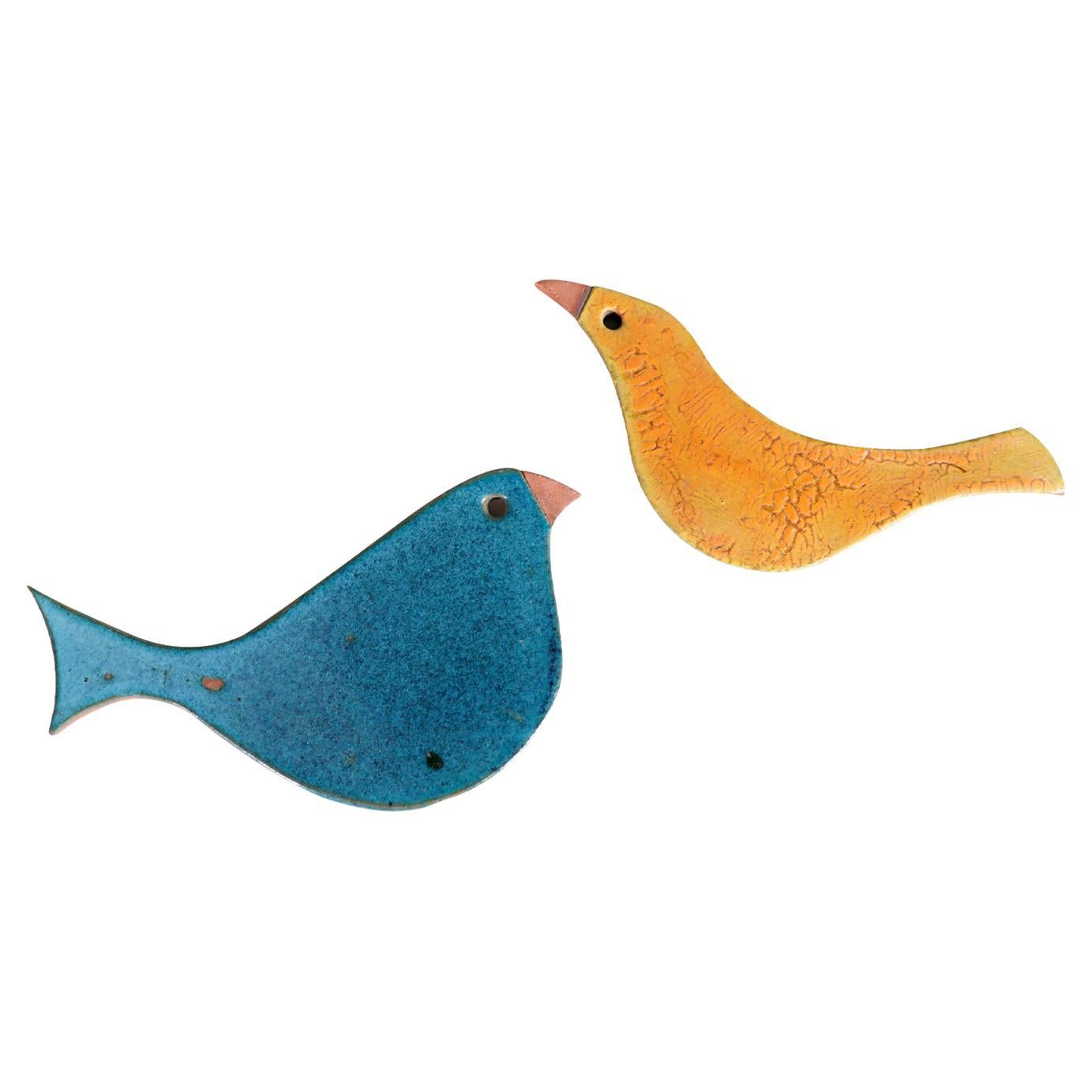 California Modernist Glazed Ceramic Bird Sculpture by Doyle Lane