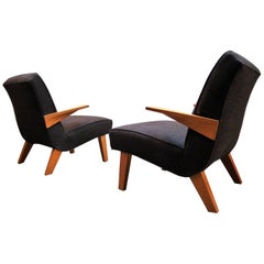 California Modernist Lounge Chairs in the Manner of Jens Risom or Dan Johnson