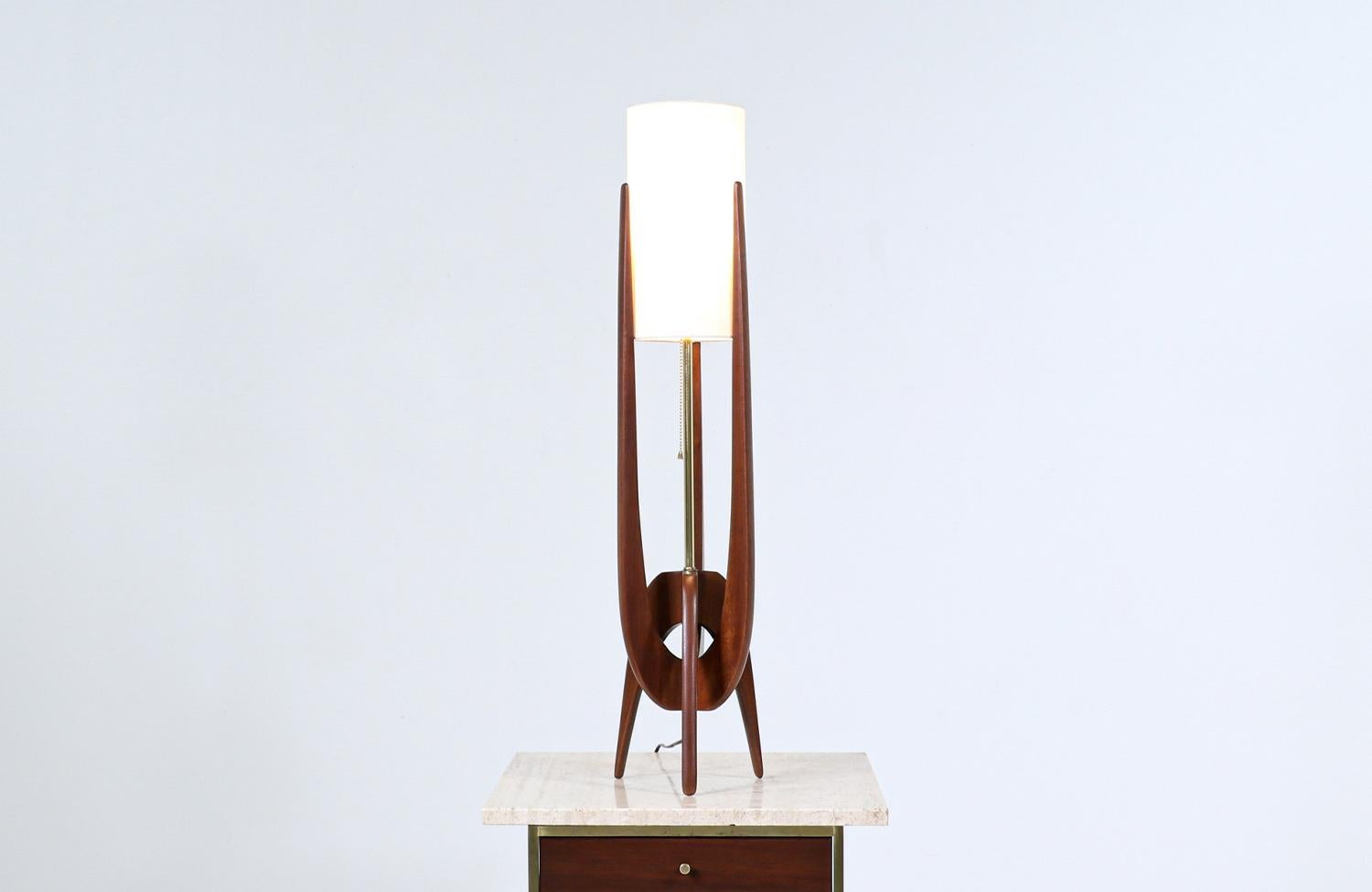 California Modernist sculpted table lamp by Modeline of CA.