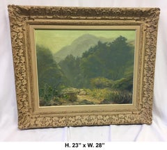Peinture à l'huile sur toile de Californie, XIXe siècle