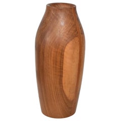 California Organic Modern Sculptural Turned Wood Vase After Rude Osolnik, 1970s