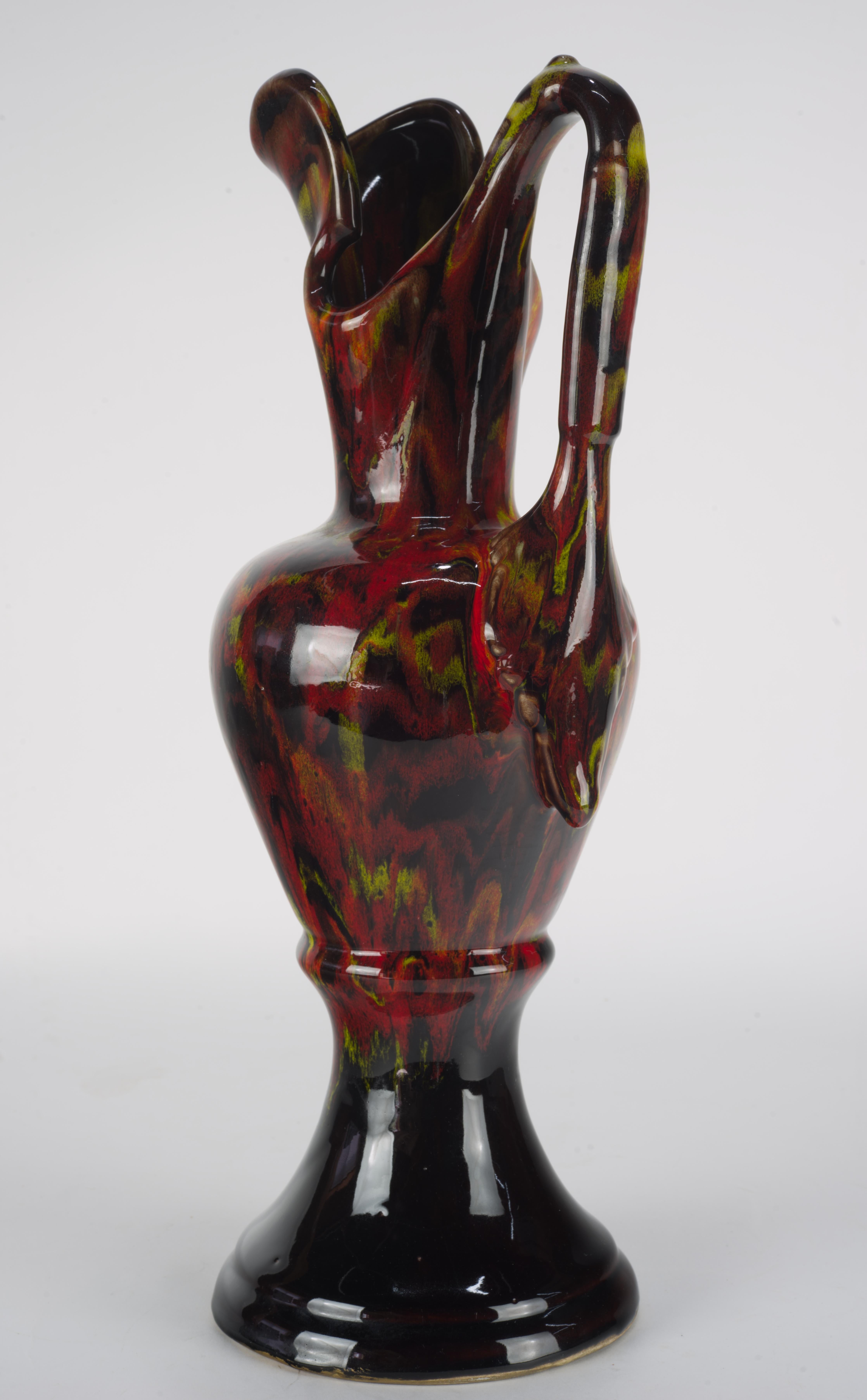 Glazed California Originals Ewer Vase Mid-Century Modern For Sale