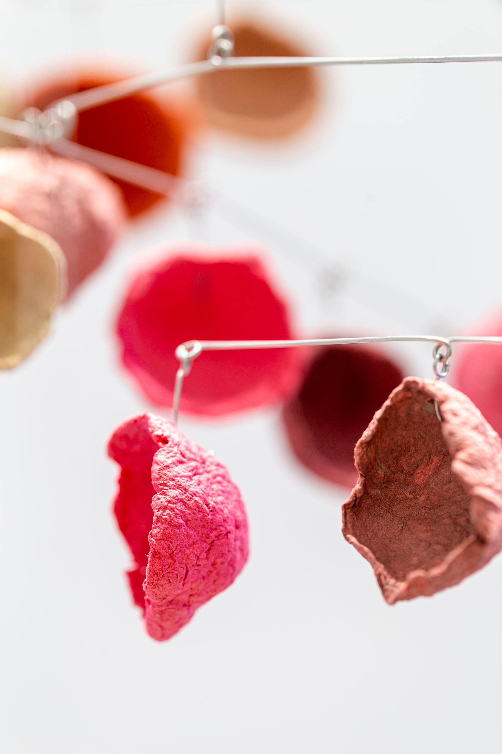 Molded California Small 2 Sustainable Recycled Paper-Mache Mobile Sculpture