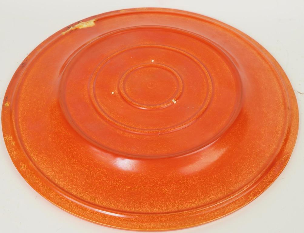 Ceramic California Pottery Chop Plate Possibly  Catalina or Pacific Pottery