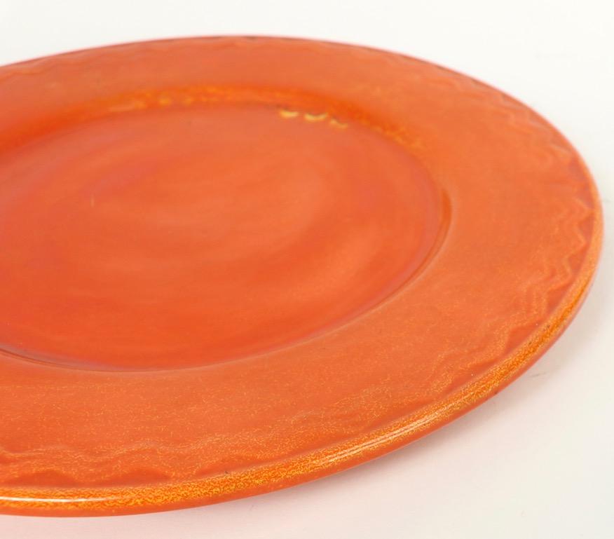 American California Pottery Chop Plate Possibly  Catalina or Pacific Pottery