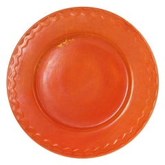 California Pottery Chop Plate Possibly Catalina or Pacific Pottery