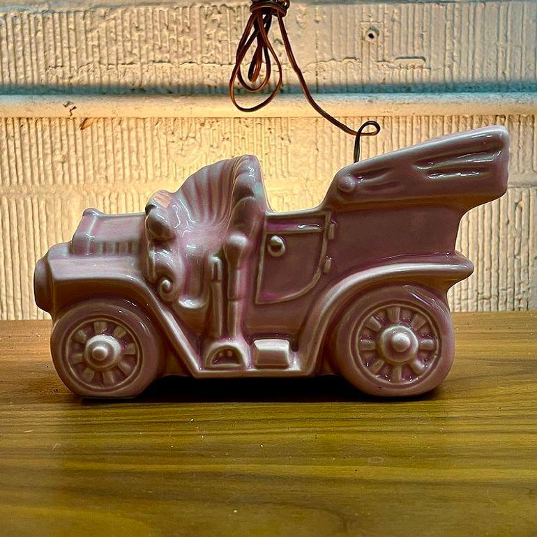 Mid-20th Century California Pottery Ford Model T TV Lamp & Planter by McCoy For Sale