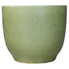 California Pottery Green Speckled Planter Pot