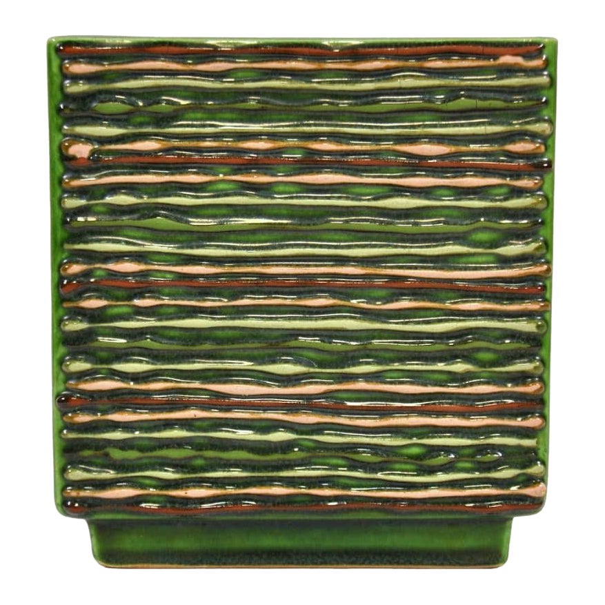 California Pottery Green Vase, USA, 1940s
