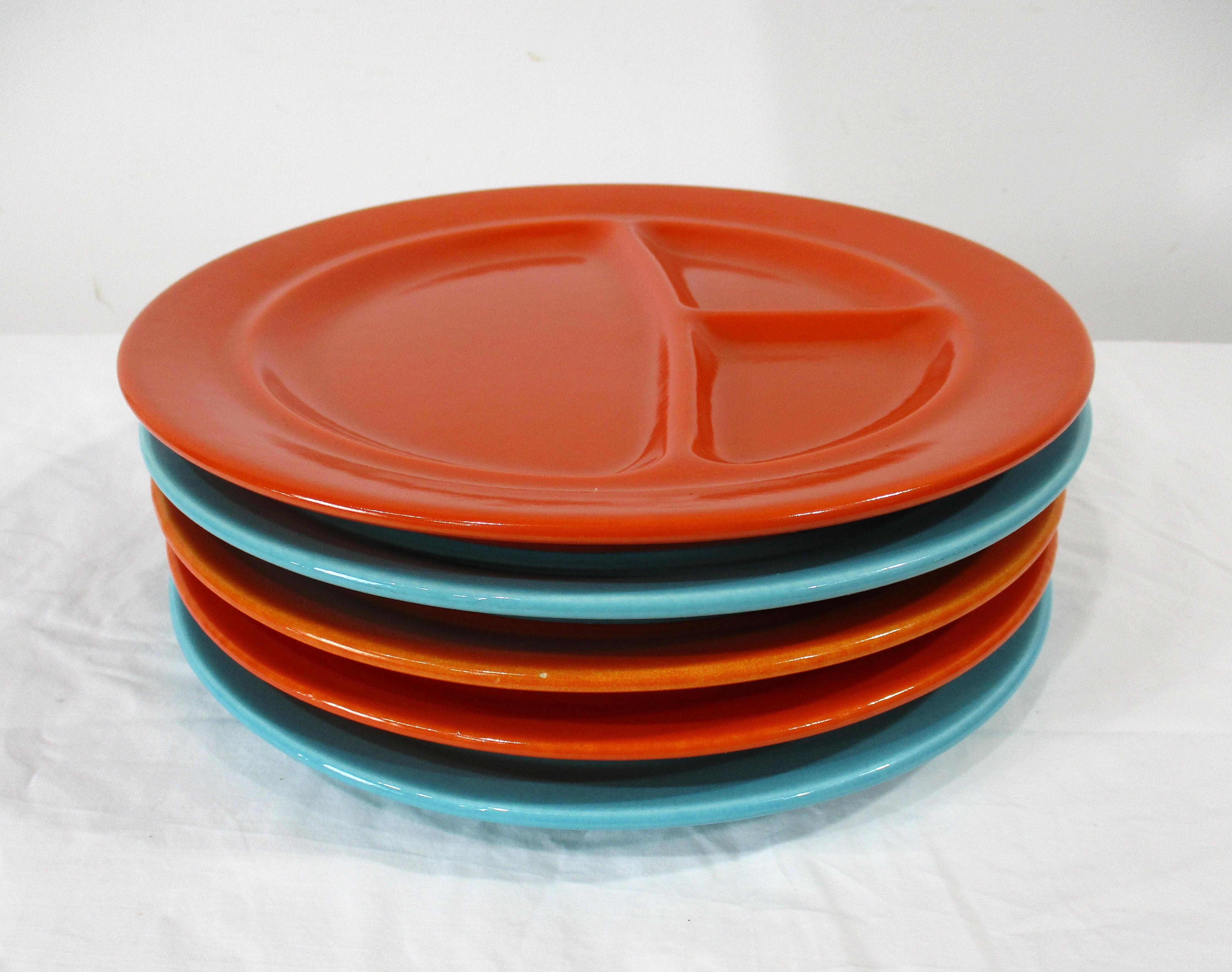 Juego de Parrilla / Platos Divididos Metlox California Pottery en venta 4