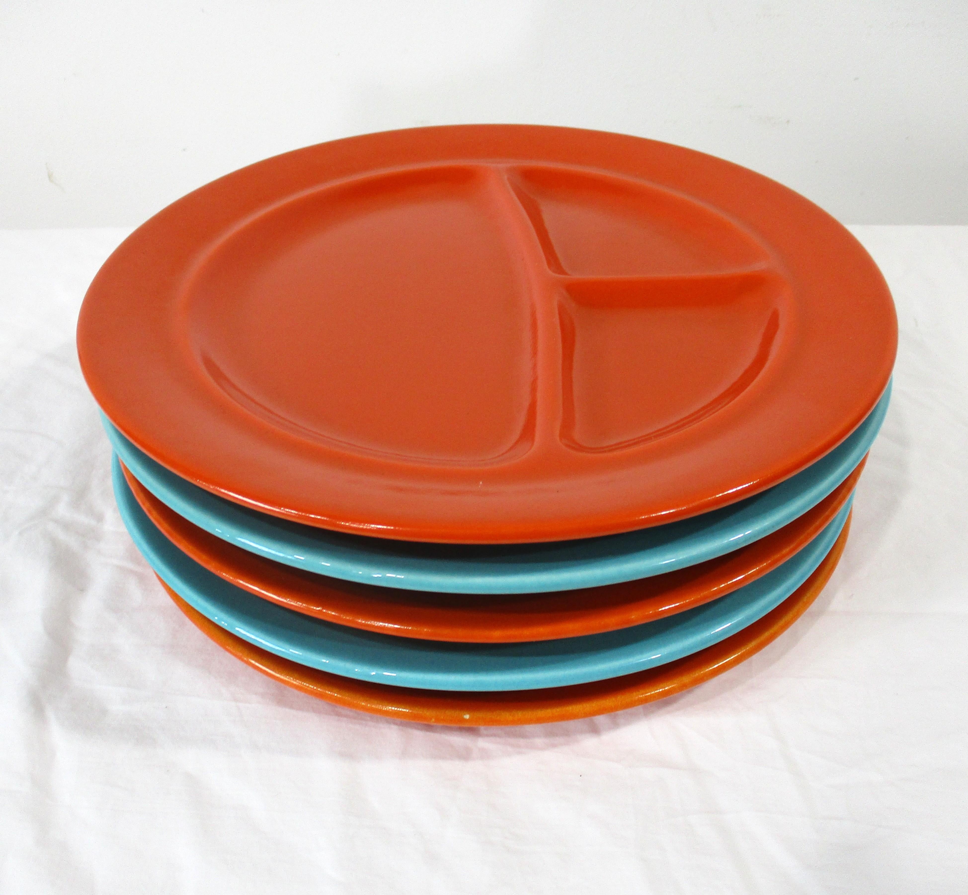 Juego de Parrilla / Platos Divididos Metlox California Pottery en venta 5