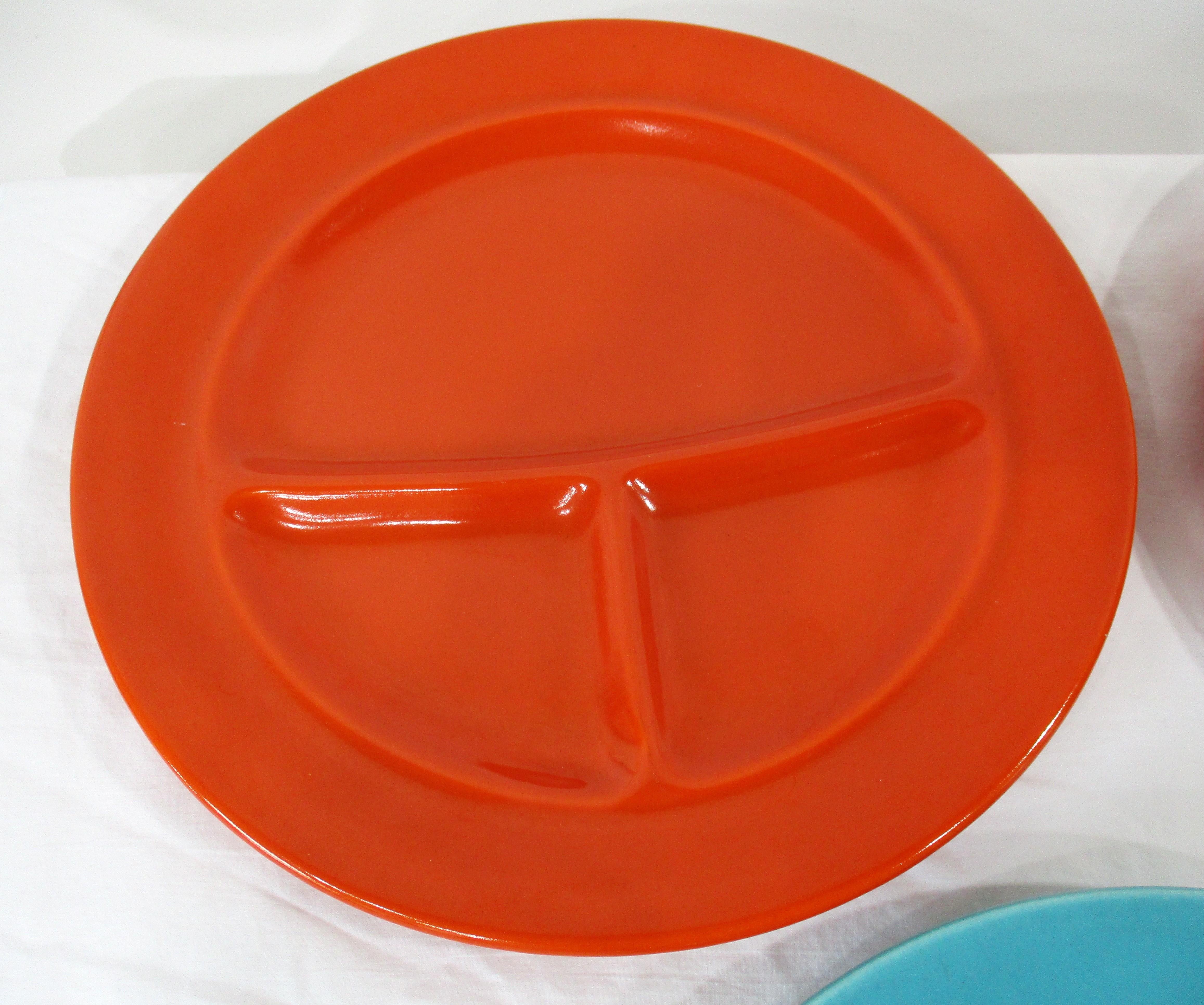 Juego de Parrilla / Platos Divididos Metlox California Pottery siglo XX en venta