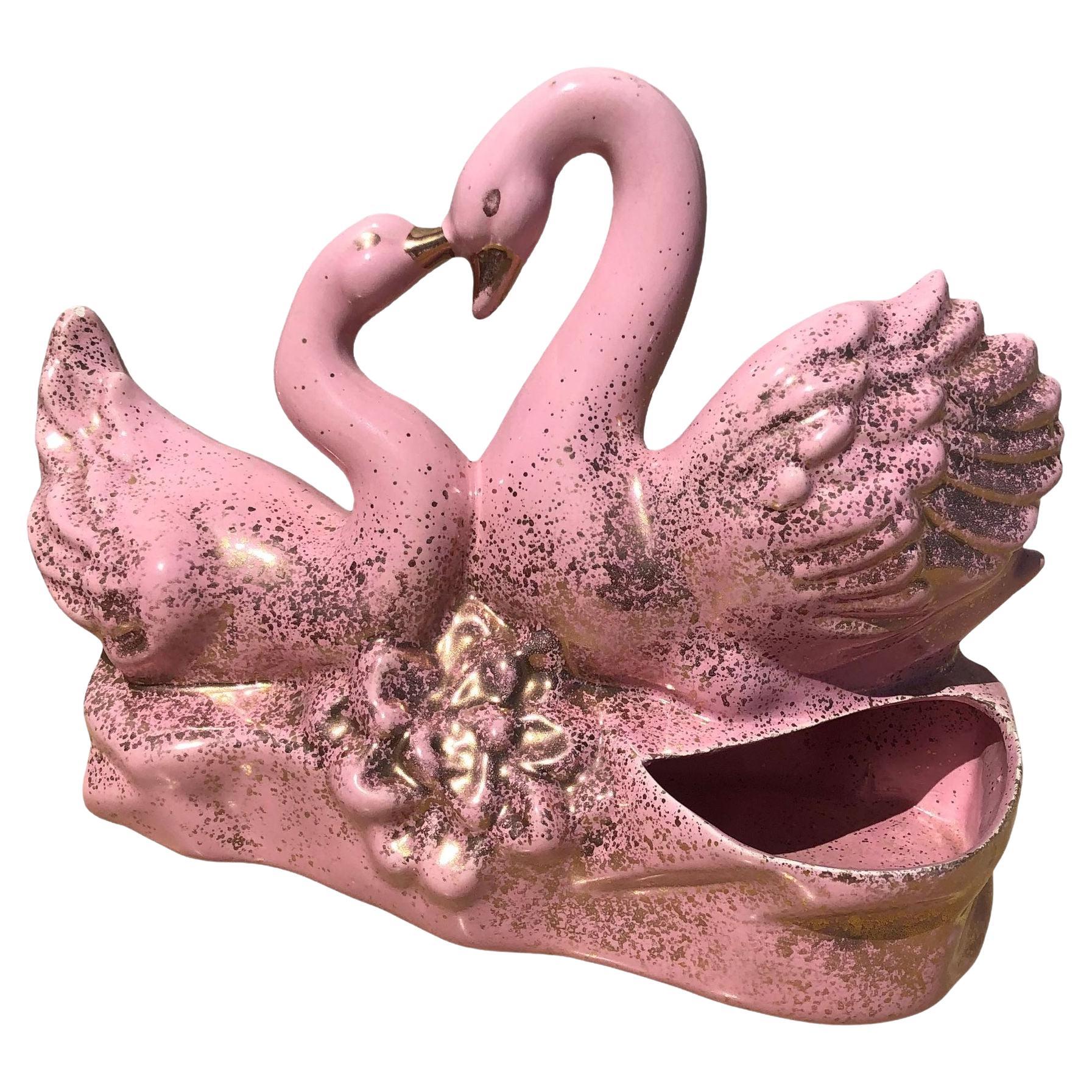 California Pottery - Fioriera TV e lampada Swan Love di Royal Fleet