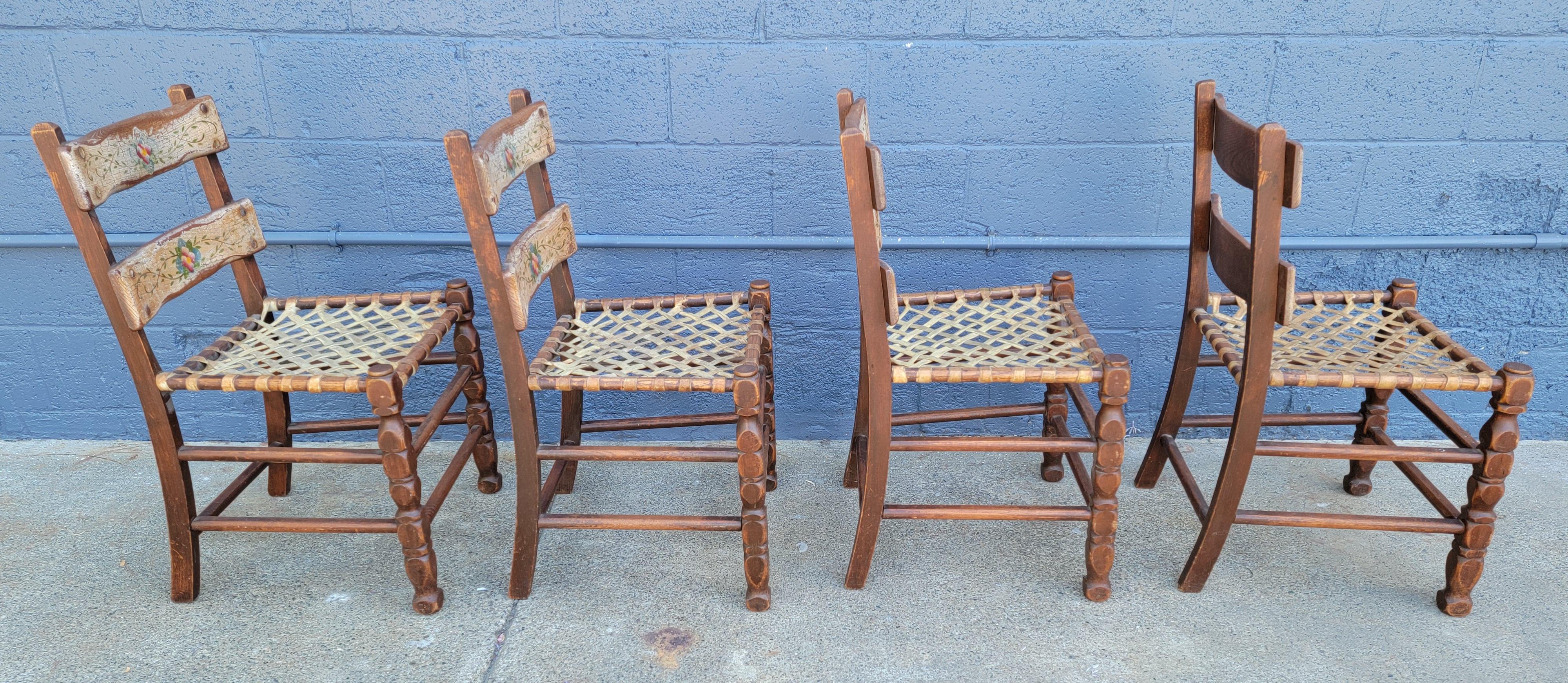 California Rancho / Spanish Colonial Dining Chairs, Set 4 1