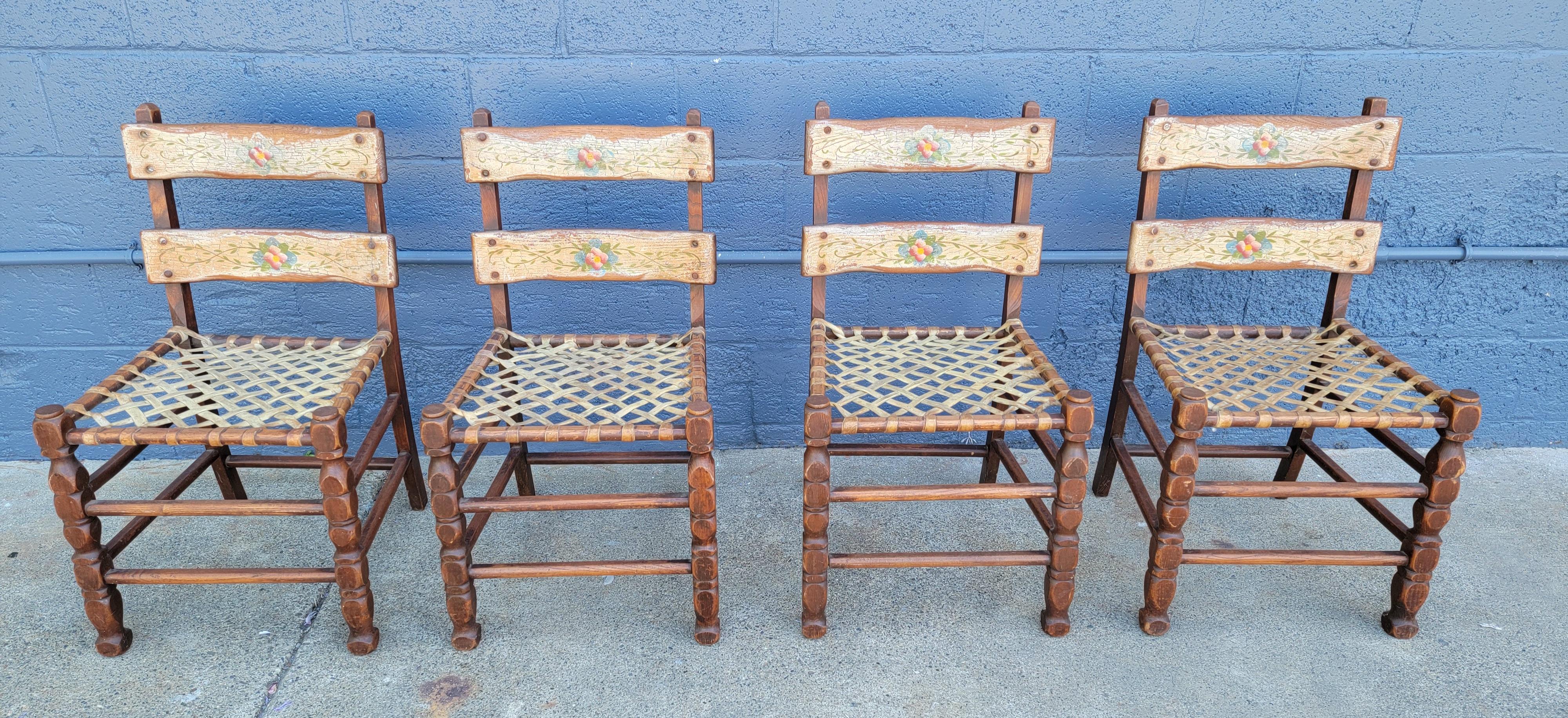 California Rancho / Spanish Colonial Dining Chairs, Set 4 4