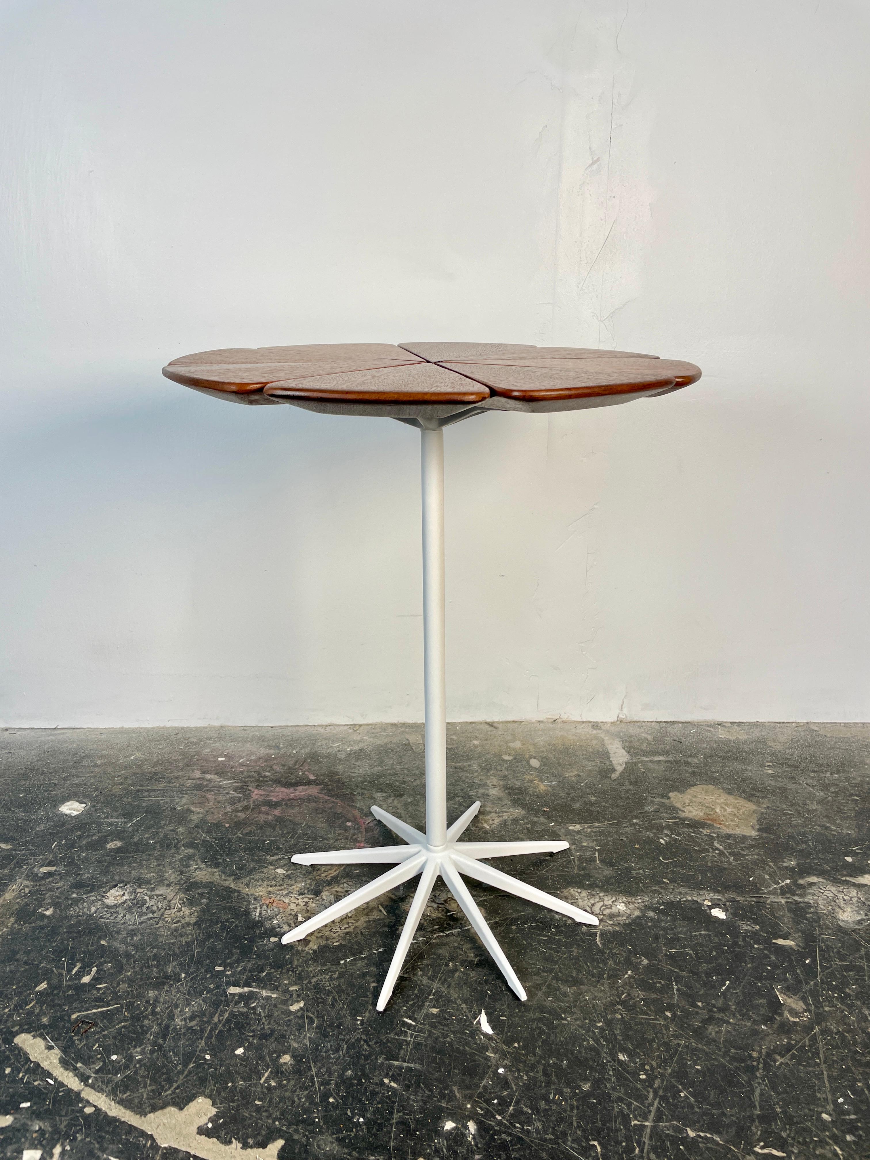 Mid-Century Modern California Redwood Petal Side Table designed by Richard Shultz for Knoll