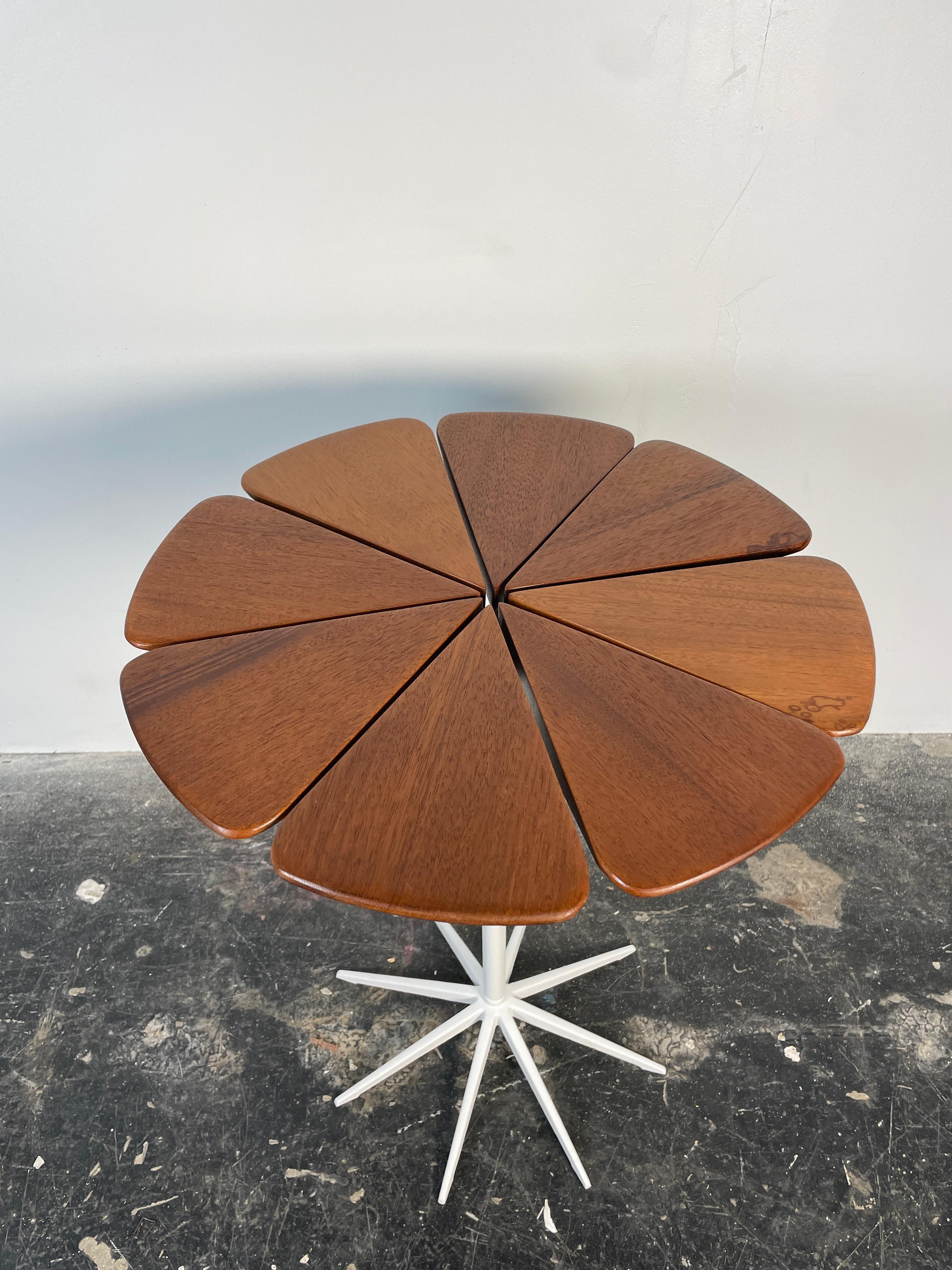 American California Redwood Petal Side Table designed by Richard Shultz for Knoll
