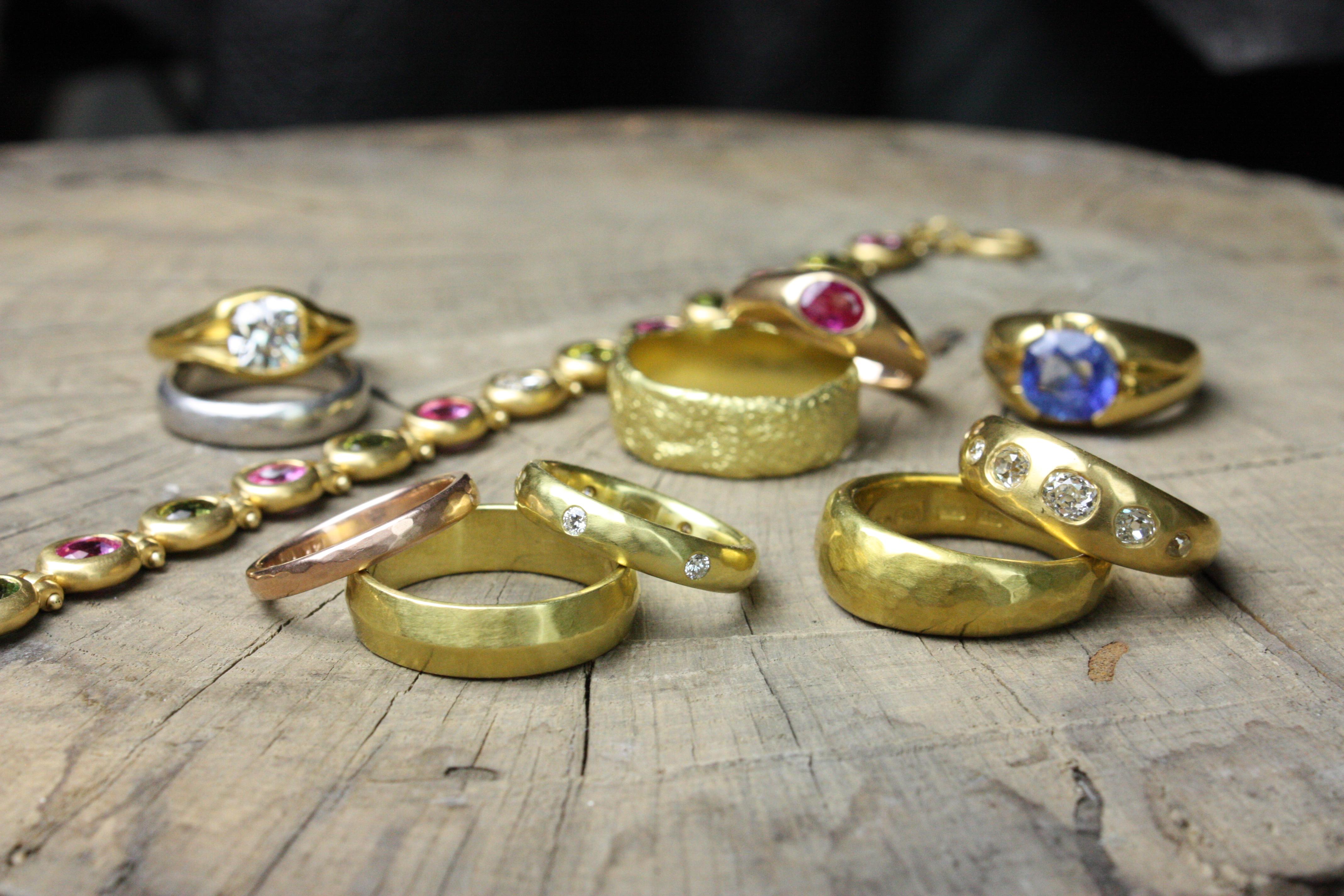 For Sale:  1.8mm Thin Wire Band – Made in USA, California-Mined 20K Yellow Gold, Handmade 6