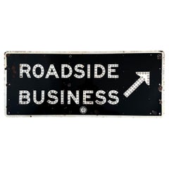 California ROADSIDE BUSINESS Freeway Sign, 1950s USA