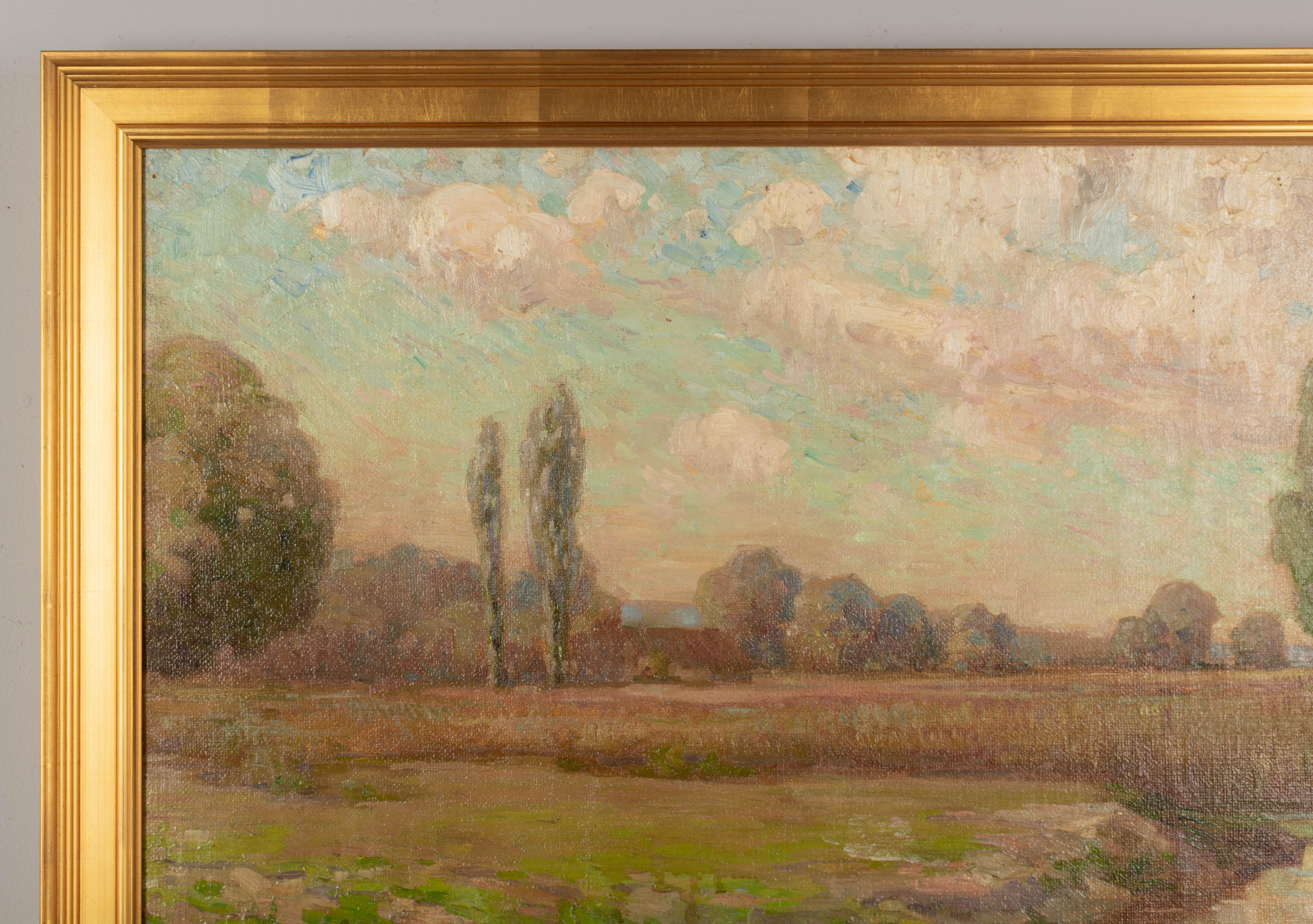 Nord-américain Peinture de paysage de l'école de Californie de style impressionniste en vente