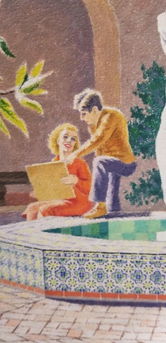 California School of Fine Art Painting by William Norris Dakin