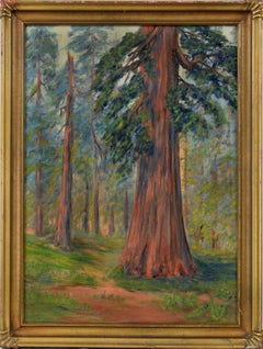 Through The Redwoods - California Impressionism Circa 1930s