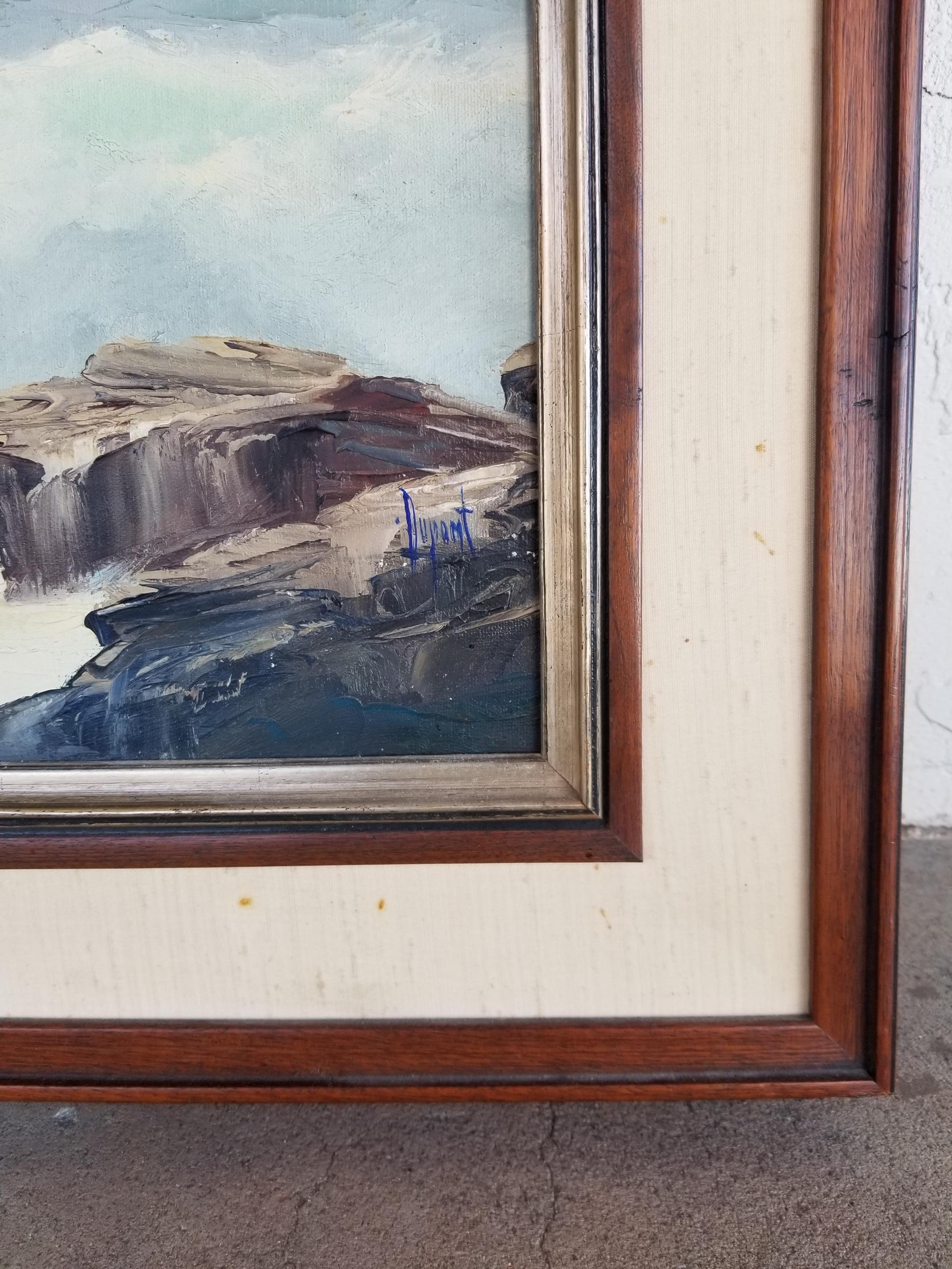 California Seascape Painting by Alfred Dupont In Good Condition In Fulton, CA