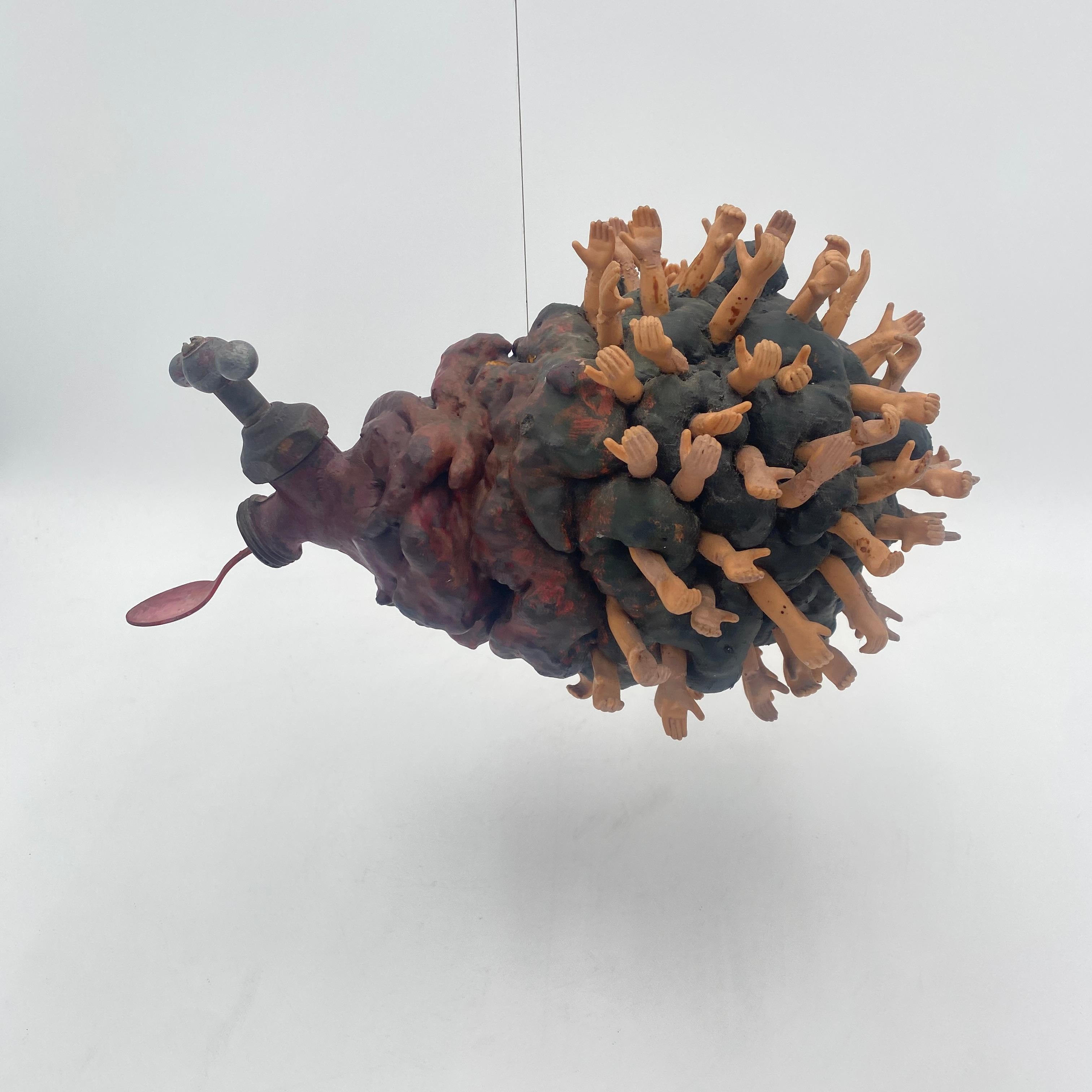 Abstrakte Hängeskulptur aus Kalifornien California Studio, 1980er Jahre (Moderne) im Angebot