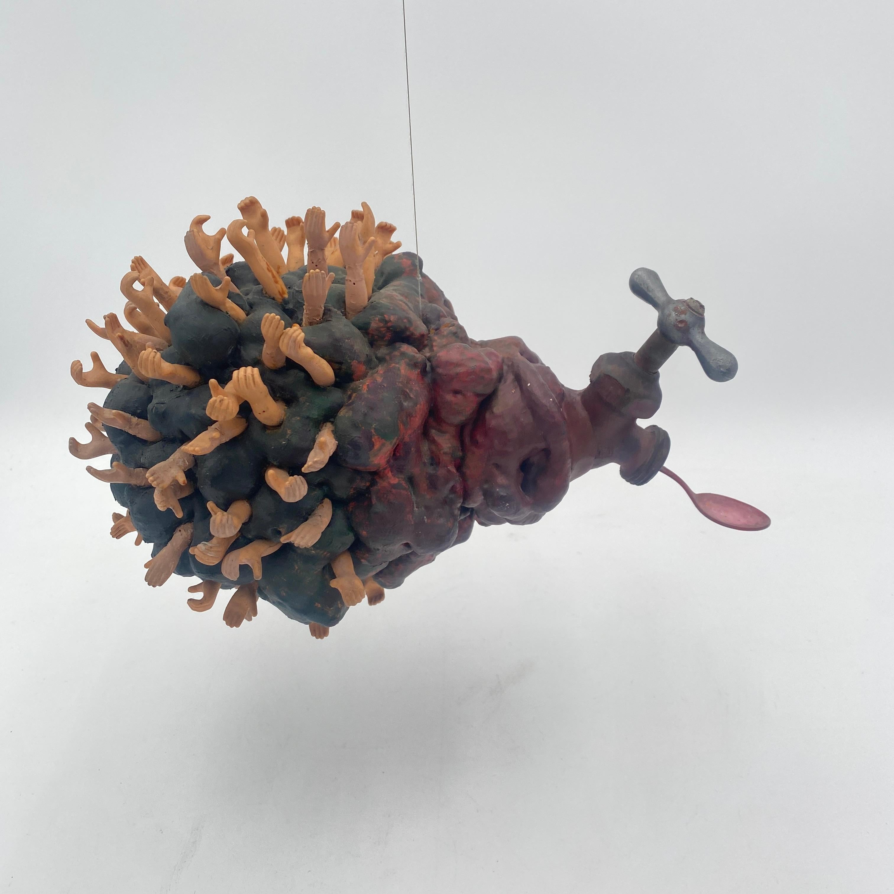 Abstrakte Hängeskulptur aus Kalifornien California Studio, 1980er Jahre im Zustand „Gut“ im Angebot in San Juan Capistrano, CA