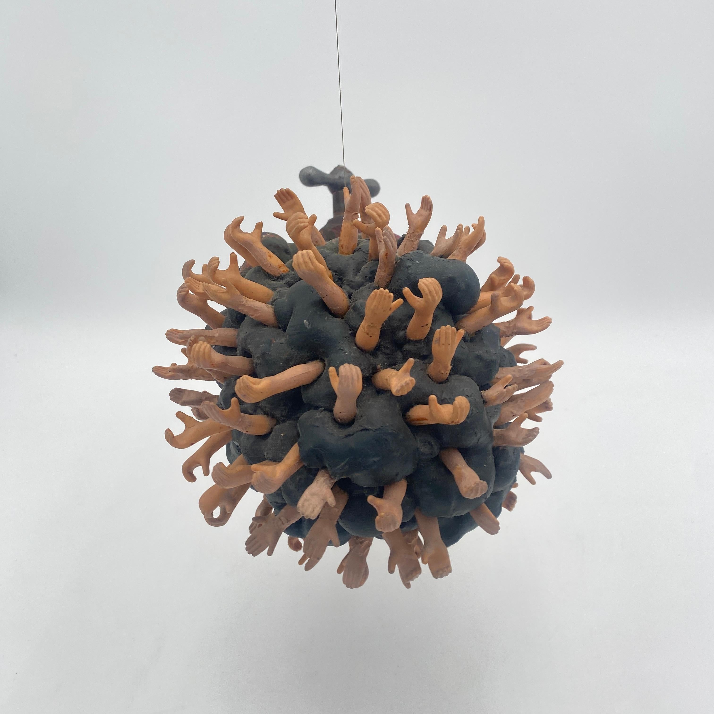 Abstrakte Hängeskulptur aus Kalifornien California Studio, 1980er Jahre im Angebot 1
