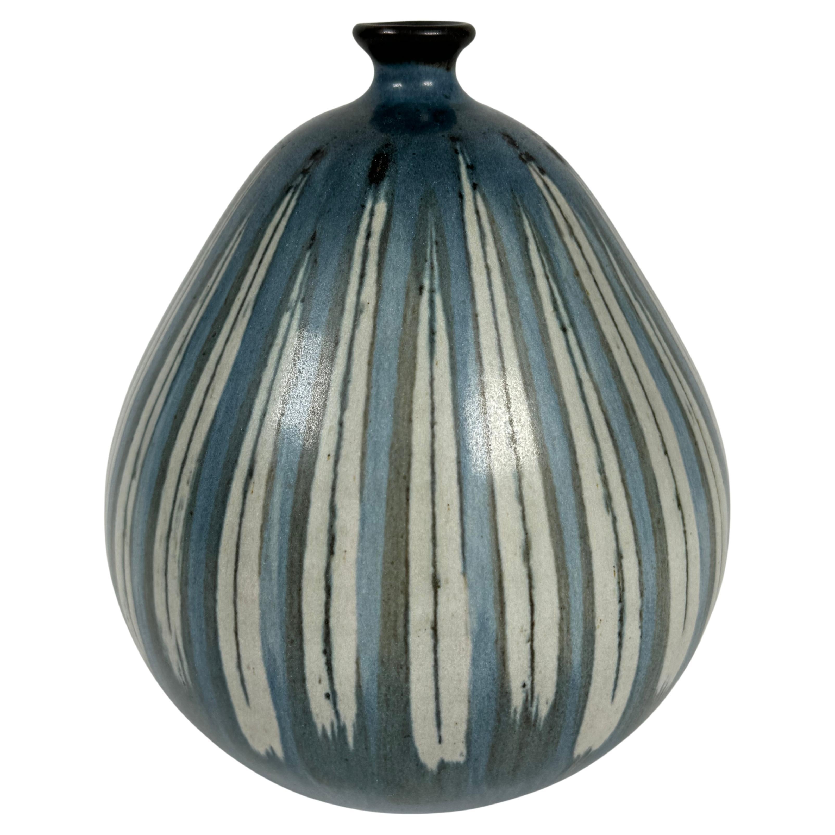 California Studio Ceramic Artist Rupert Deese Bulbous  Vase (1924-2010) For Sale