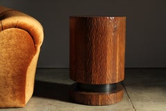 California Studio Chip-Carved Stump Table, 1980s